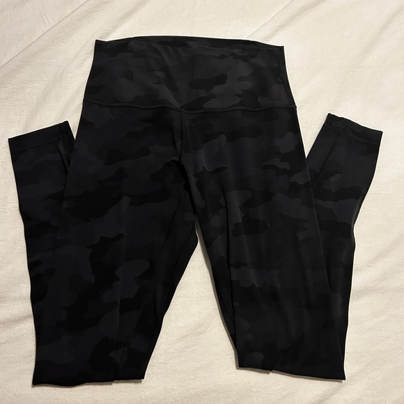 lululemon athletica Pants - Lululemon black camo align leggings 28”